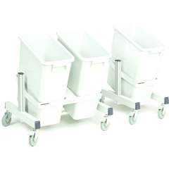 Treston PRMT2. Recycling material trolley with two wastebin