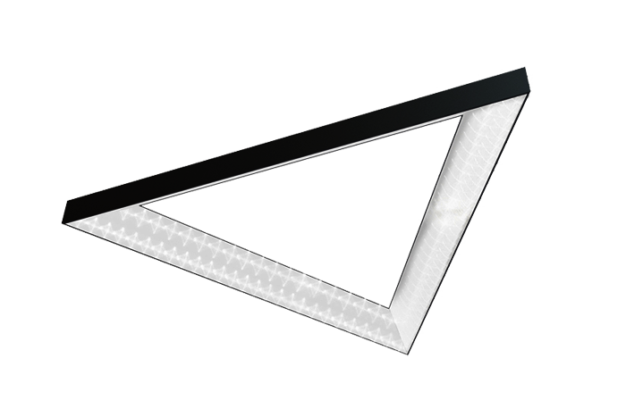 Glamox TGL563085. Architectural Lighting TRIANGLE-P1300 BL 7600 HF 840 PRE C1.5 MP