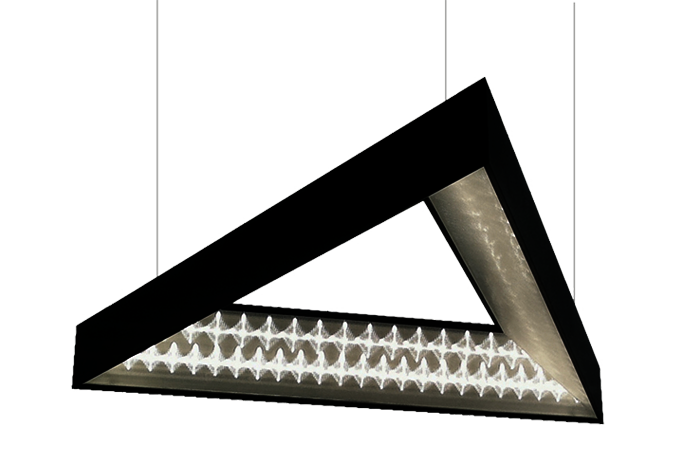 Glamox TGL563076. Dekorative Leuchten TRIANGLE-P650 BL 3800 HF 840 PRE C1.5 MP