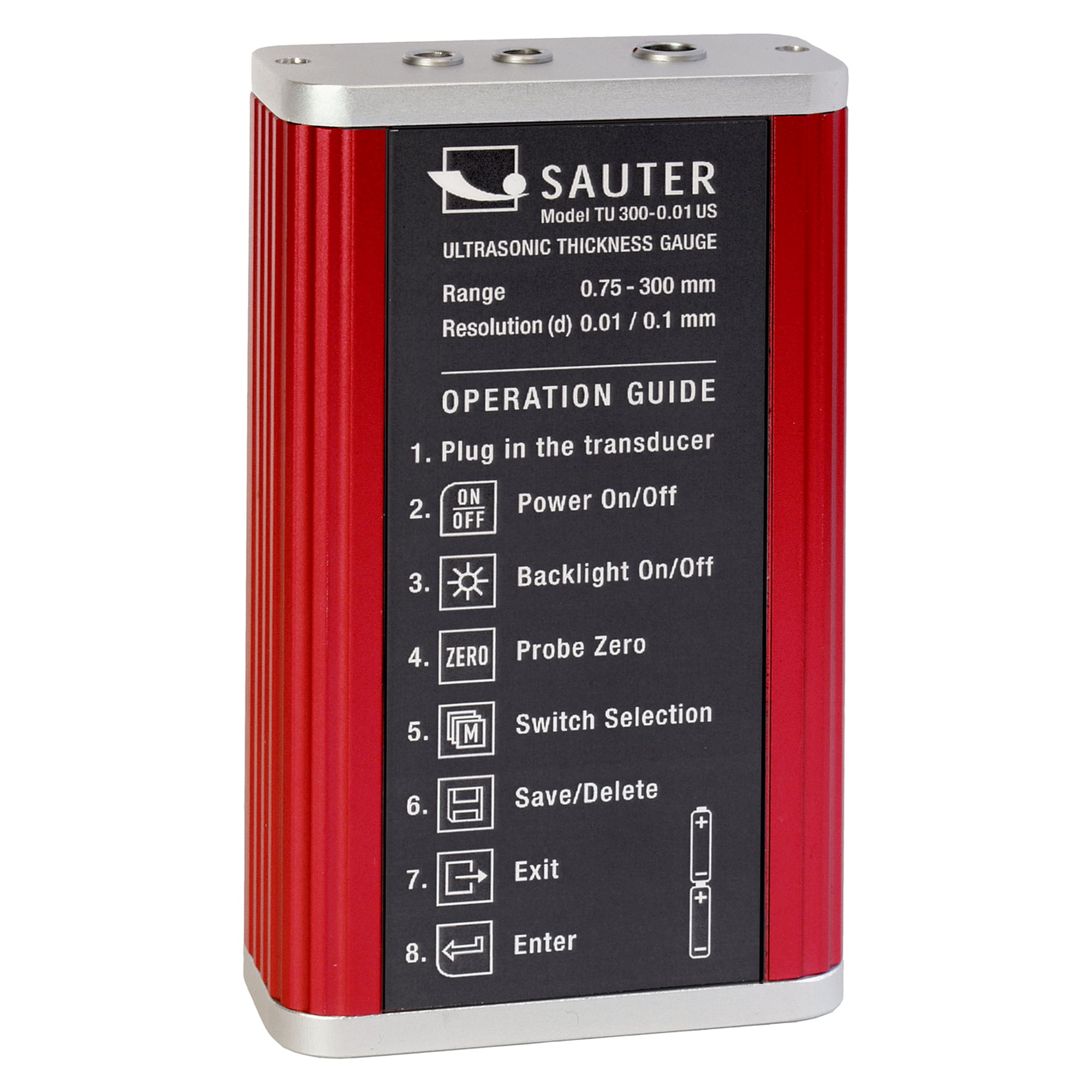 Ultraschall-Materialdickenmessgerät - SAUTER TU 80-0.01US