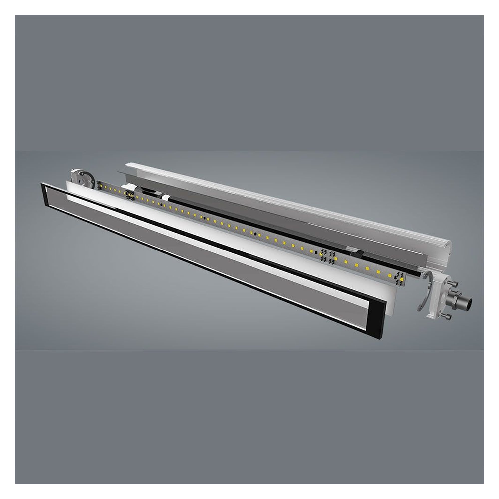 TUBELED_40 II Power LED-Maschinenleuchte 715 mm, ca. 32,8 W, 5700K, IP69K - LED2WORK 118410-01