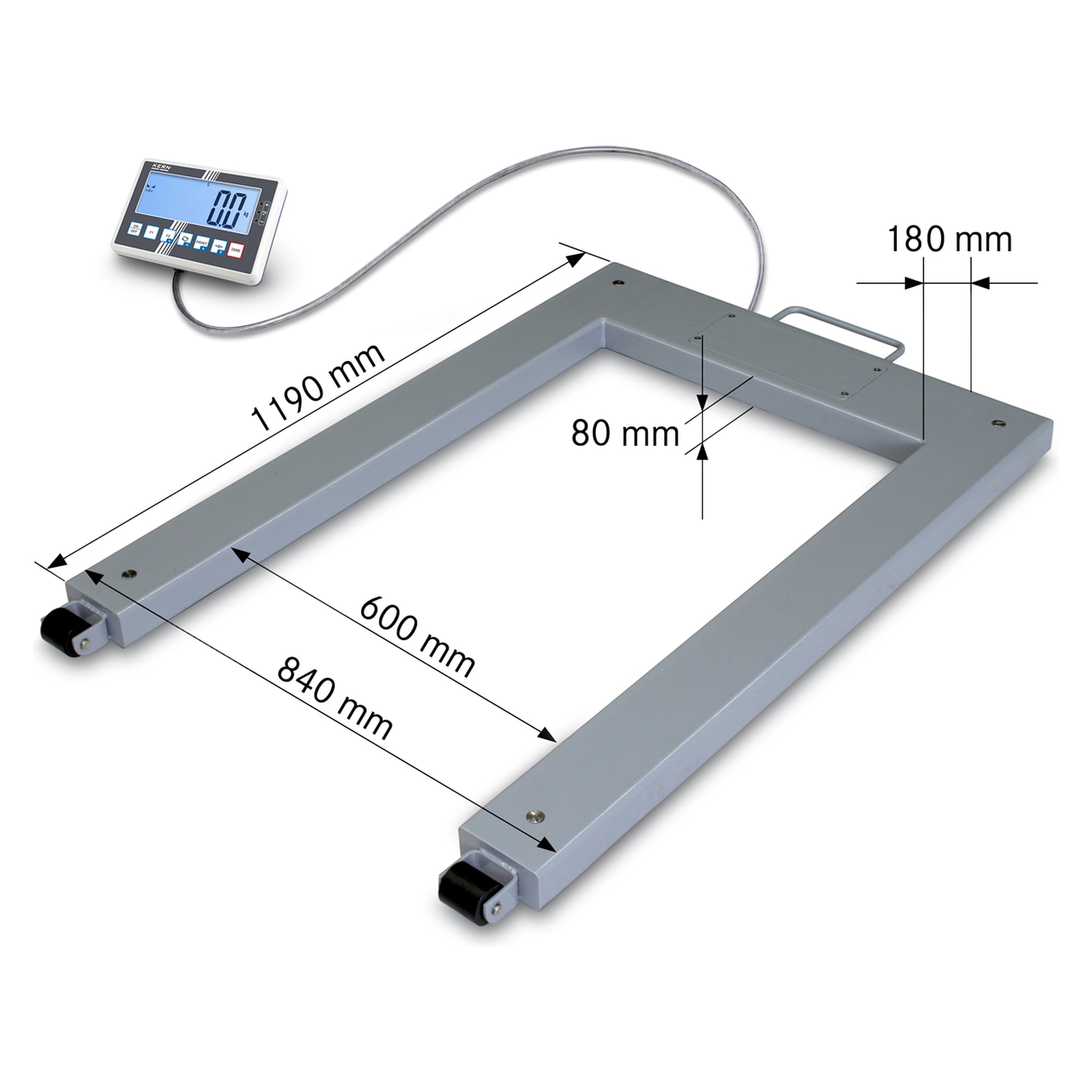 IoT-Line Palettenwaage 600 kg Ablesbarkeit 0