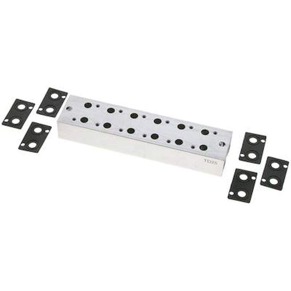 E.MC V 31-6. Mehrfachanschlussplatte (6-fach) für 3/2-Wege Ventile