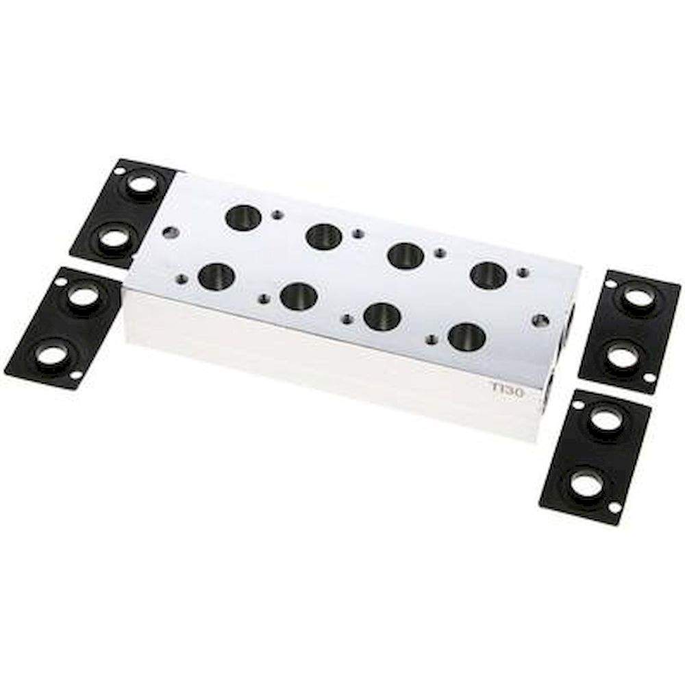 E.MC V 32-4. Mehrfachanschlussplatte (4-fach) für 3/2-Wege Ventile