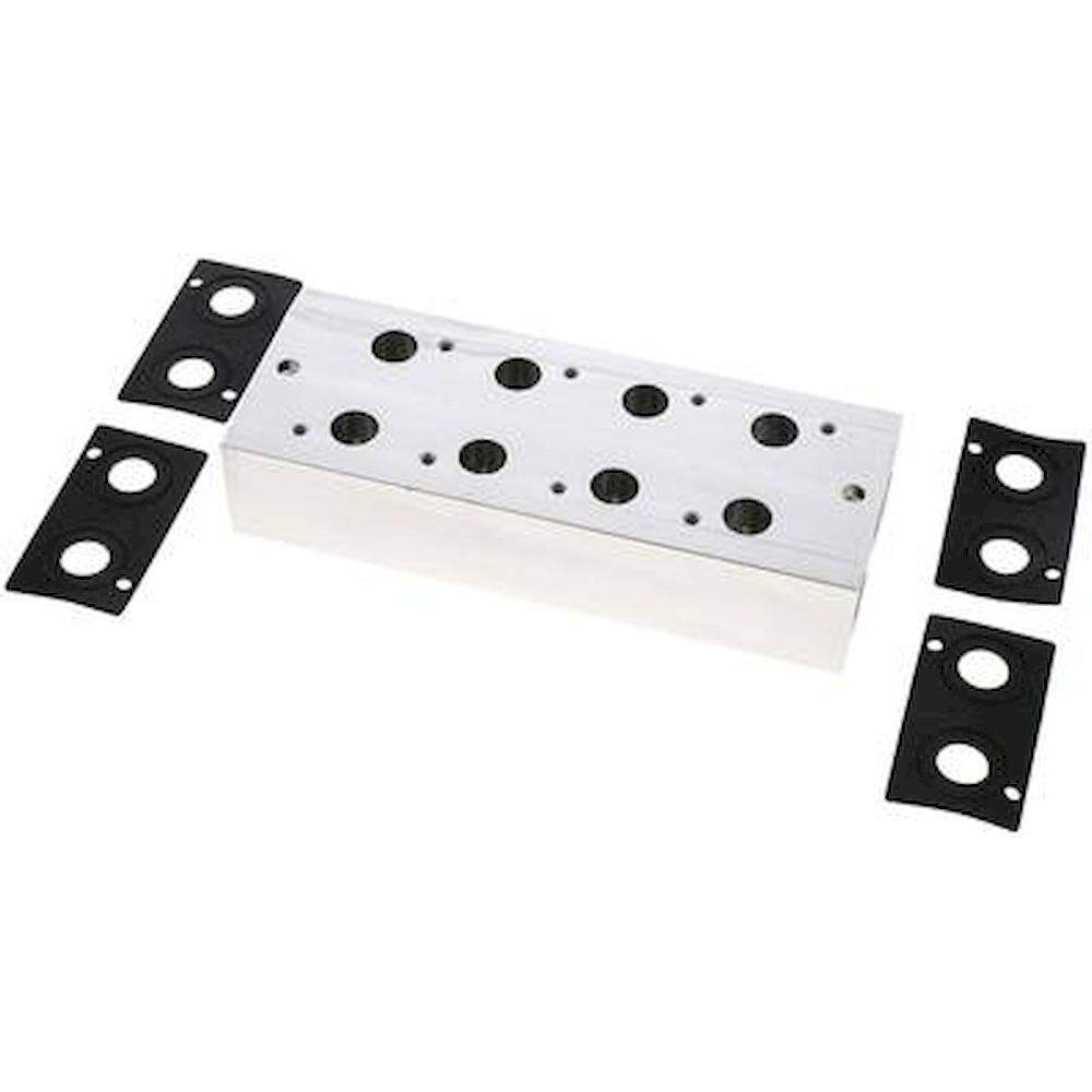 E.MC V 34-4. Mehrfachanschlussplatte (4-fach) für 3/2-Wege Ventile