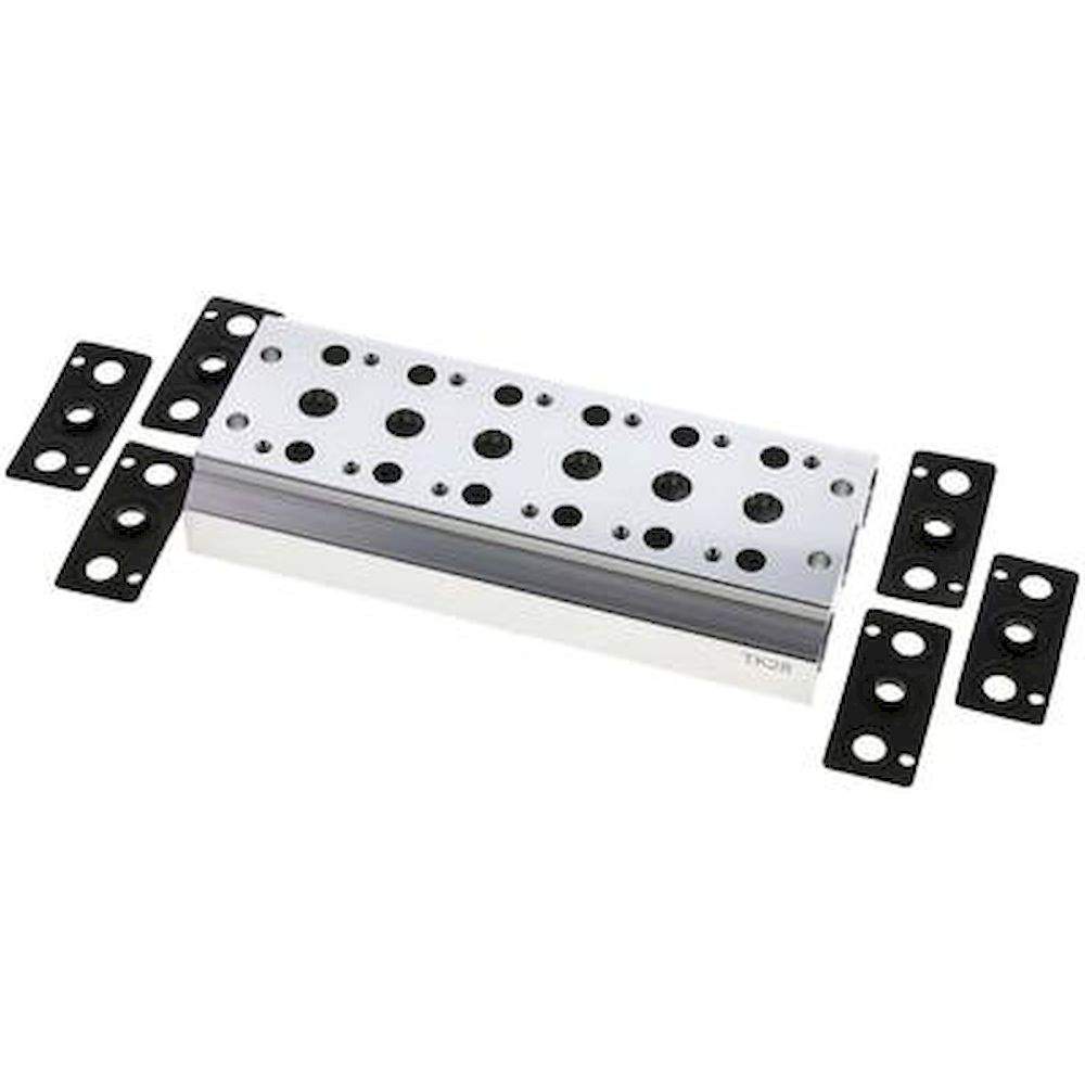 E.MC V 51-6. Mehrfachanschlussplatte (6-fach) für 5/2-Wege & 5/3-Wege Ventile