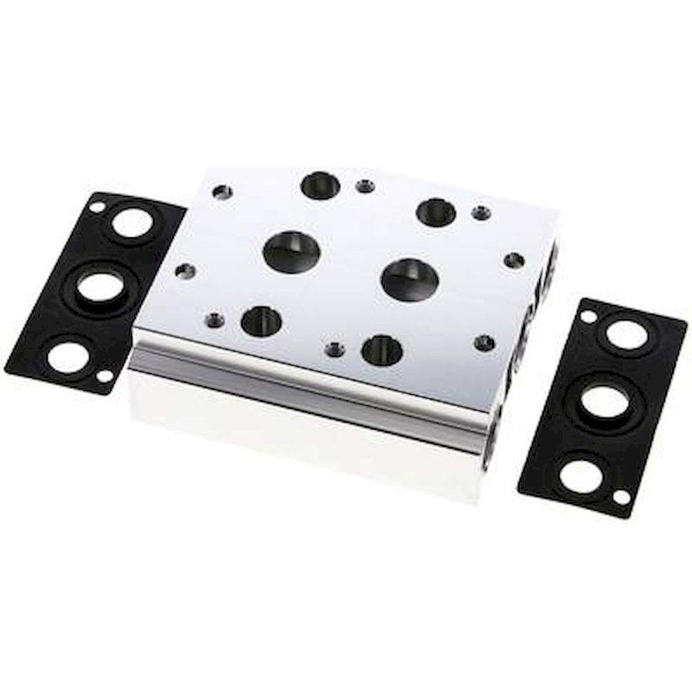 E.MC V 53-2. Mehrfachanschlussplatte (2-fach) für 5/2-Wege & 5/3-Wege Ventile