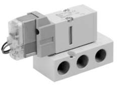 SMC VF1220K-5MOU1-01F. VF1000, 5/2-, 5/3-Wege-Magnetventil mit Vollweggleichrichter