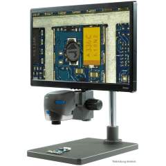 Vision VECM001. VE CAM montiert auf Einarmstativ, inkl. 24 Zoll Monitor