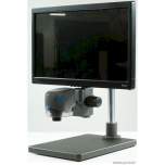 Vision VECM004. VE CAM montiert auf einarmigen Auslegerständer, inkl. 22 Zoll Touchscreen-Monitor