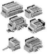 SMC VQ1401N-51-Q. VQ1*0*, 1000 Series, 5 Port Solenoid Valve, Plug-in Type, Base Mounted
