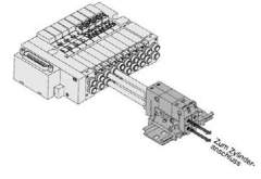 SMC VQ1000-FPG-C4C4-D. VQ1000-FPG, Double Check Block