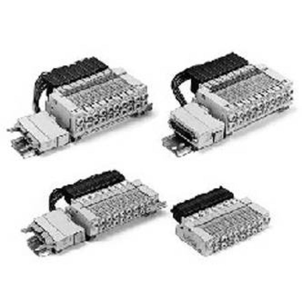 SMC VQ2200N-51-Q. VQ2*0*, 2000 Series, 5 Port Solenoid Valve, Plug-in, Base Mounted