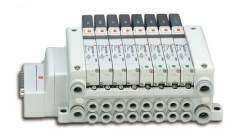 SMC VQ2501N-5B1-Q. VQ2*0*, Serie 2000, 5/2-, 5/3-Wege-Elekromagnetventil, intern verdrahtet, Flanschversion