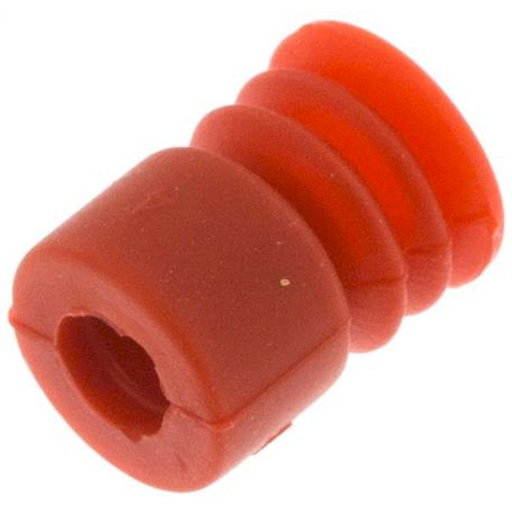 VS 10 B2 SI. Bellows suction pad, 2,5-way, 10x4mm, Silicone (65A), red