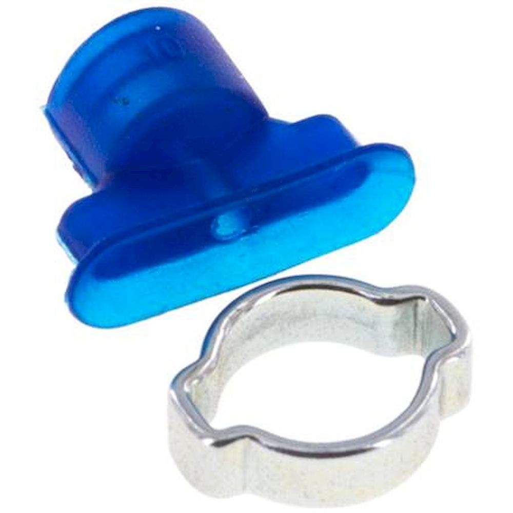 VS 18X6 O PUR. Ovalsauger, 18 x 6mm, Hub 1mm, PUR (65A), blau