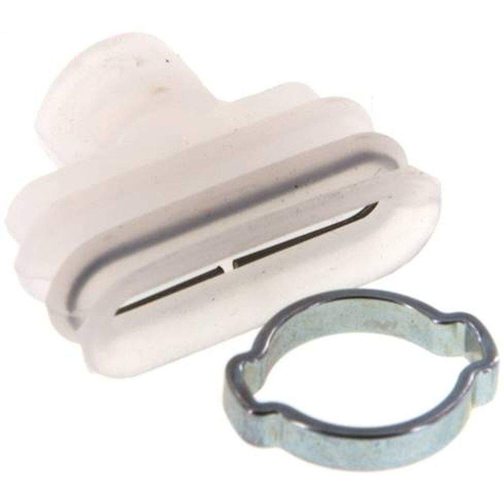 VS 25X8 O2 SI. Ovalbalgsauger, 25 x 8mm, Hub 6mm, Silikon (60A), transparent