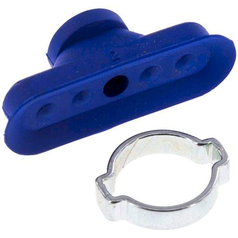 VS 36X12 O PUR. Oval teats, 36 x 12mm, stroke 2mm, PUR (65A), blue