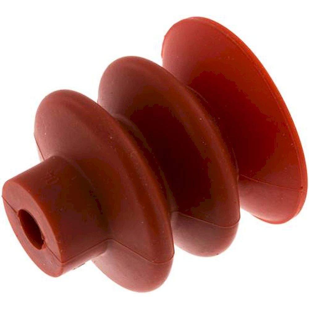 VS 40 B2 SI. Balgsauger, 2,5-fach, 40x20mm, Silikon (60A), rot
