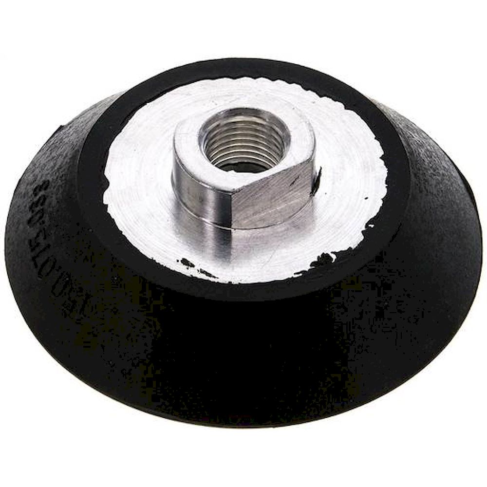 VS 75 FK CR. Flat suction cups, 75x5,5mm, G 1/4", CR (60A), black