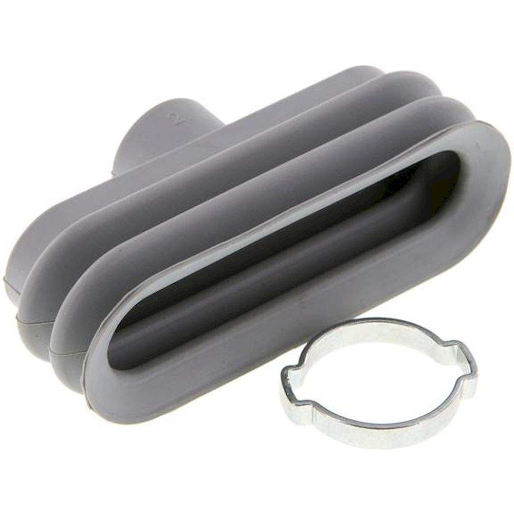 VS 75X25 O2 NBR. Oval suction pads, 75 x 25mm, stroke 10,5mm, NBR (60A), Grey