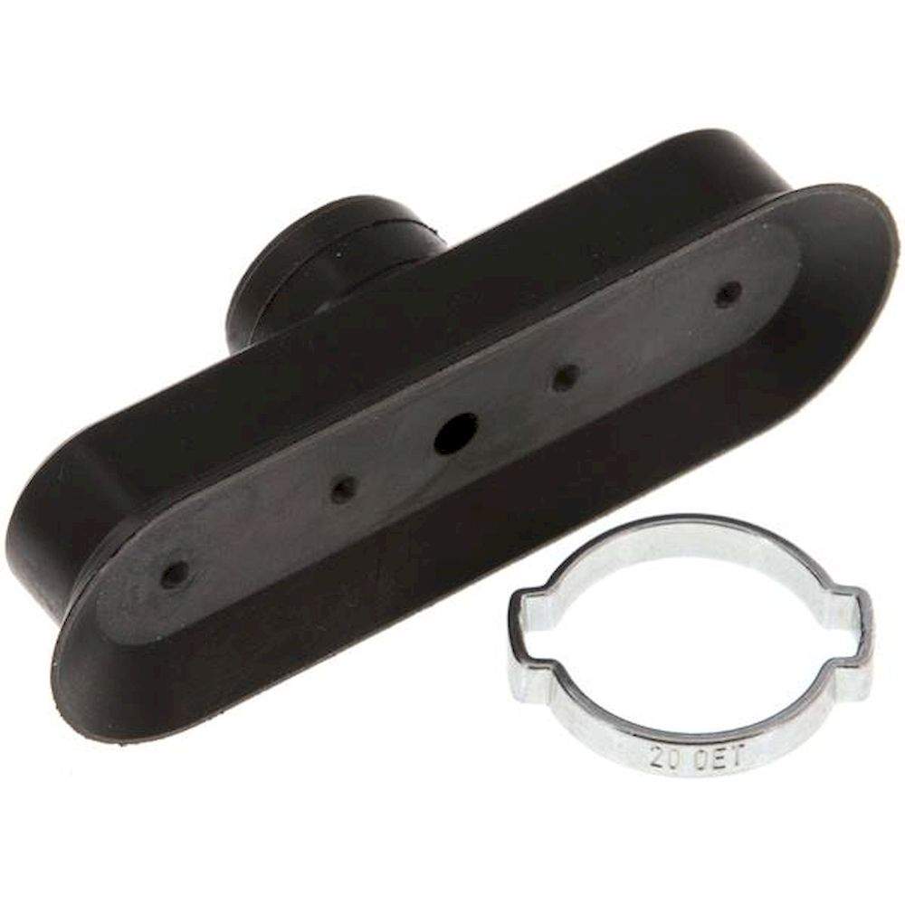 VS 75X25 O NBR. Oval teats, 75 x 25mm, stroke 3mm, NBR (60A), black