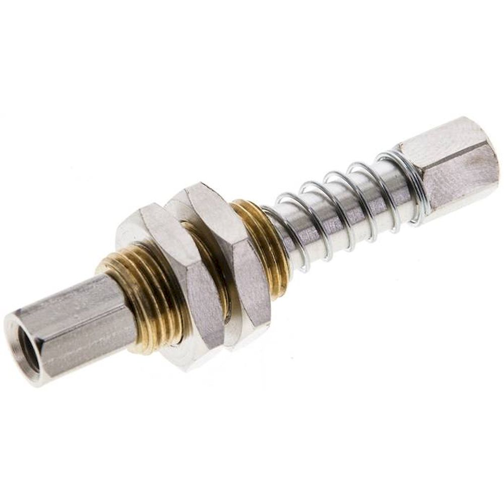 VSFS 50/50-10. Spring plunger M 5 (IG)xM 5 (Female thread), stroke 10mm, Standard