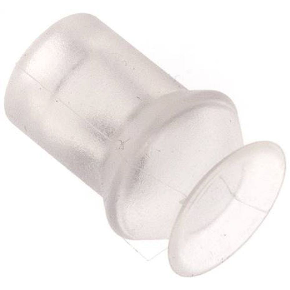 VSP 11 B1 SI. Bellows suction pad, 1,5-way, P-series, 11x5mm, Silicone (50A), transparent