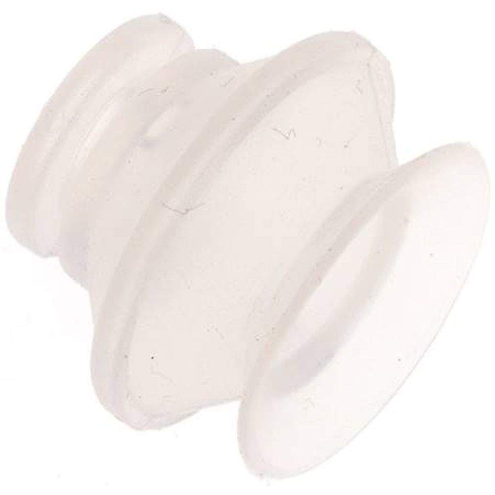 VSP 20 B1 SI. Bellows suction pad, 1,5-way, P-series, 20x9mm, Silicone (50A), transparent