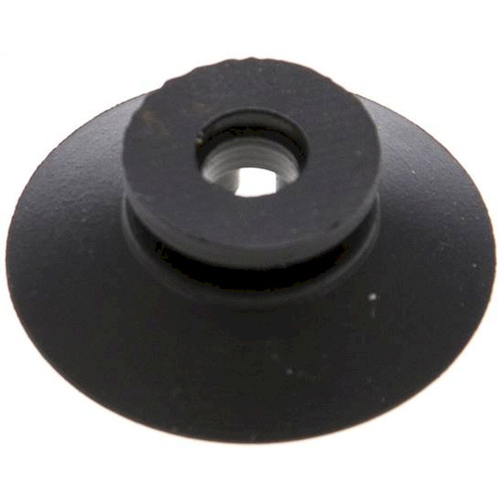 VSP 25 F CR. Flat suction cups, support rib, P,series- 28x1mm, CR (50A), black