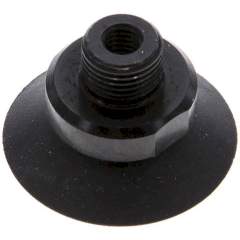 VSP 25 FK CR. Flat suction cups, support rib, P,series- 28x1mm, CR (50A), black