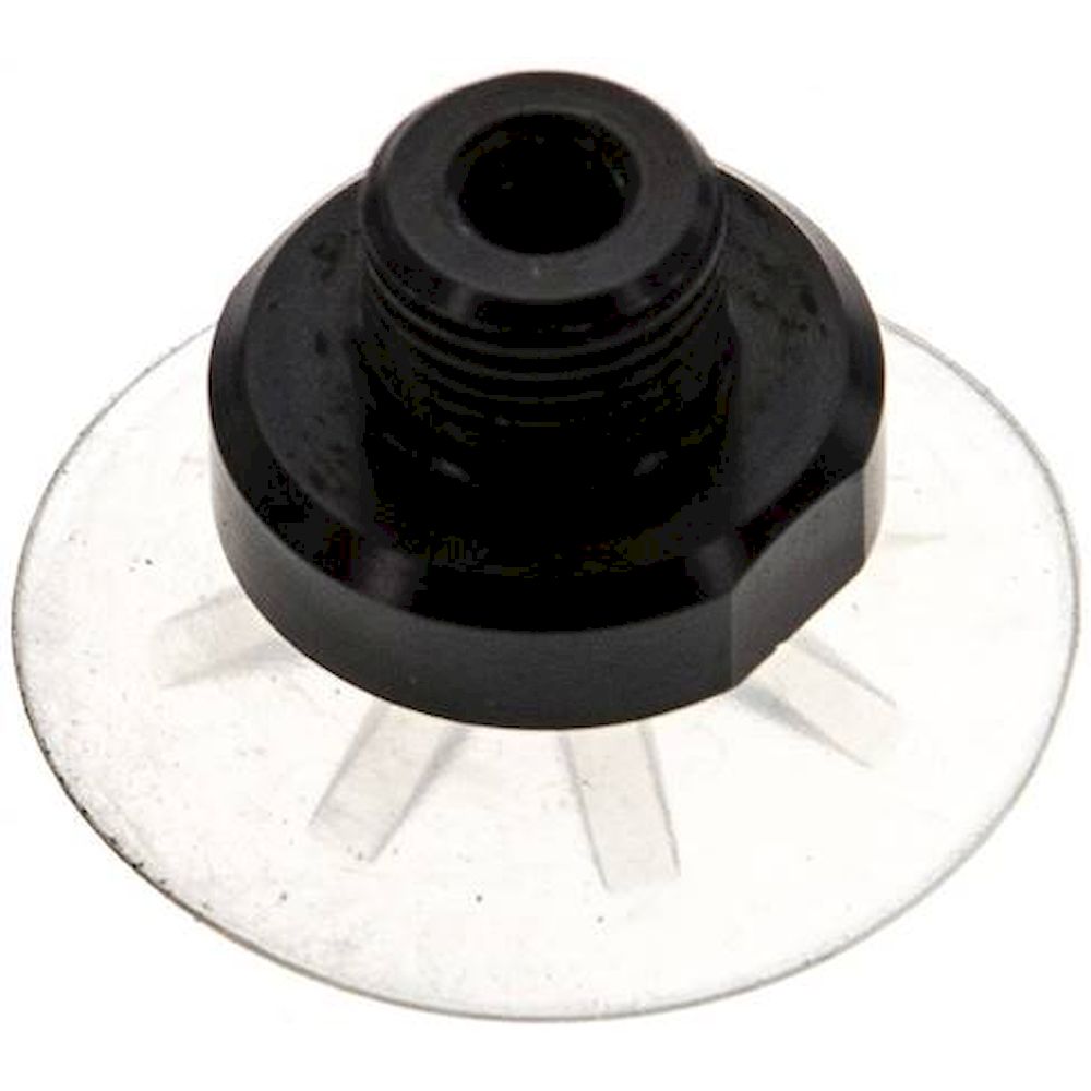 VSP 25 FK SI. Flat suction cups, support rib, P,series- 28x1mm, Silicone (50A), transparent