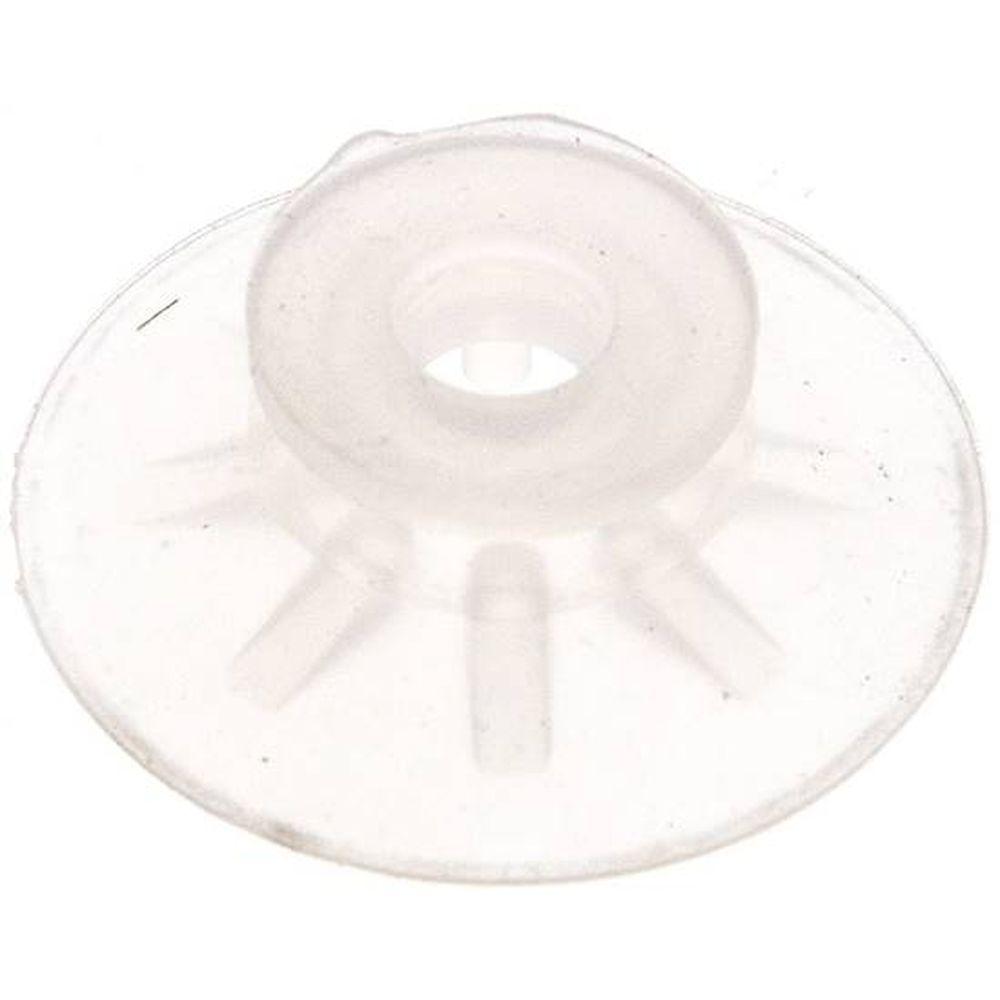 VSP 25 F SI. Flat suction cups, support rib, P,series- 28x1mm, Silicone (50A), transparent