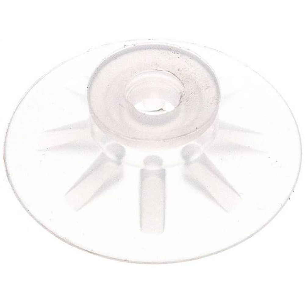 VSP 30 F SI. Flachsauger, Stützrippe, P-Serie, 32x2,5mm, Silikon (50A), transparent