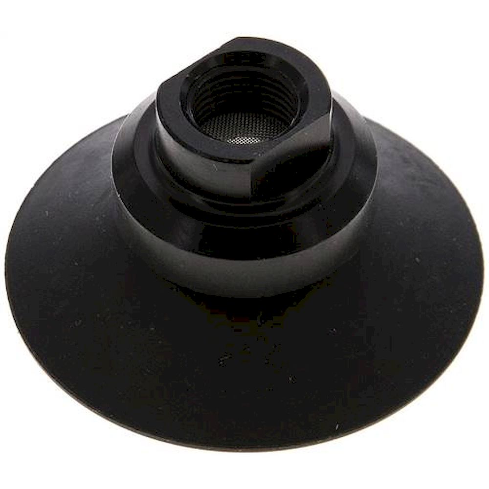 VSP 40 FK CR. Flat suction cups, support rib, P,series- 42x2mm, CR (50A), black