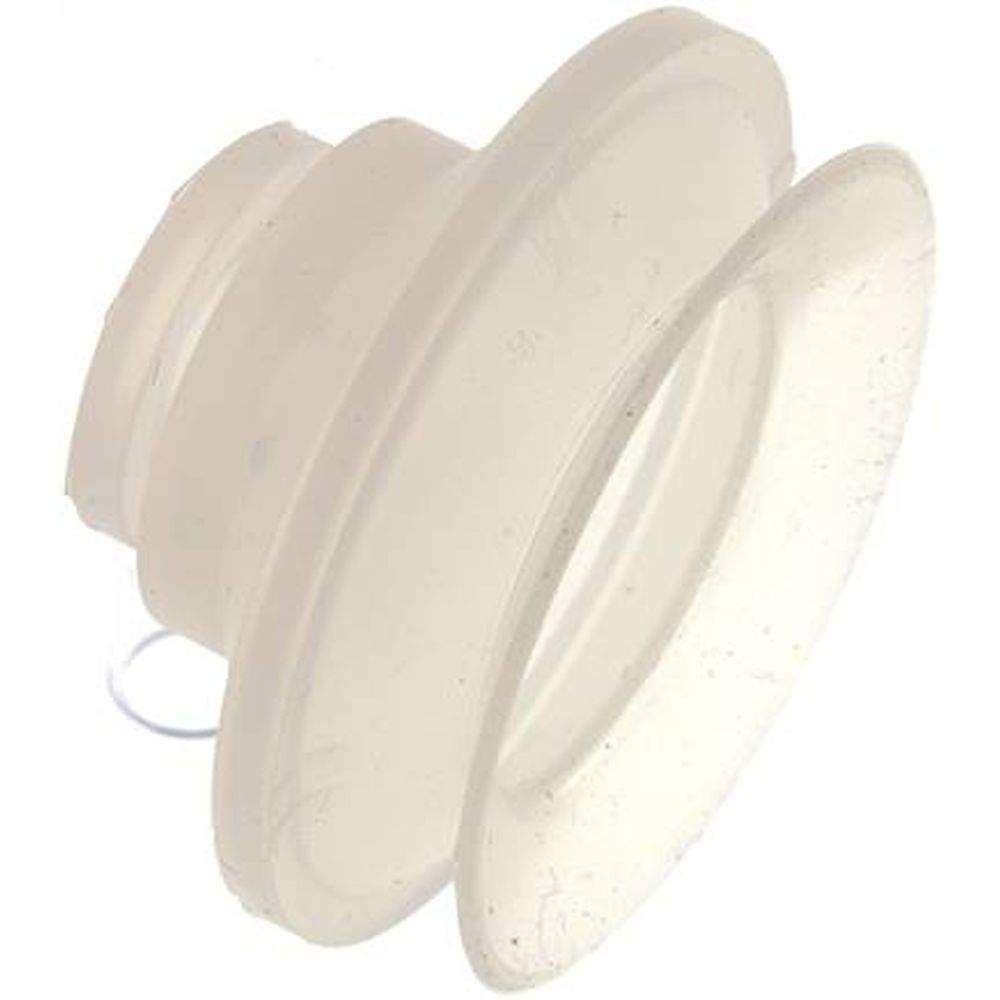 VSP 50 B1 SI. Bellows suction pad, 1,5-way, P-series, 52x12mm, Silicone (50A), transparent