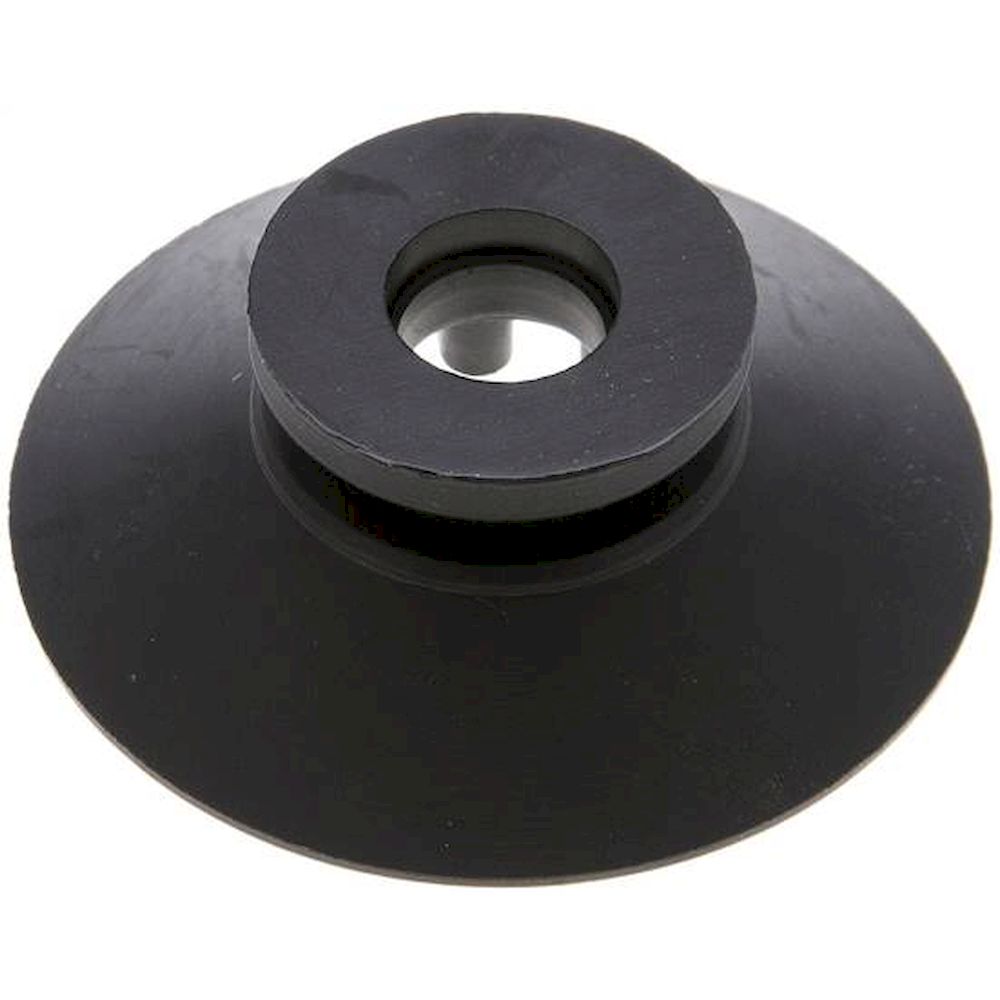 VSP 50 F CR. Flat suction cups, support rib, P,series- 53x2,5mm, CR (50A), black