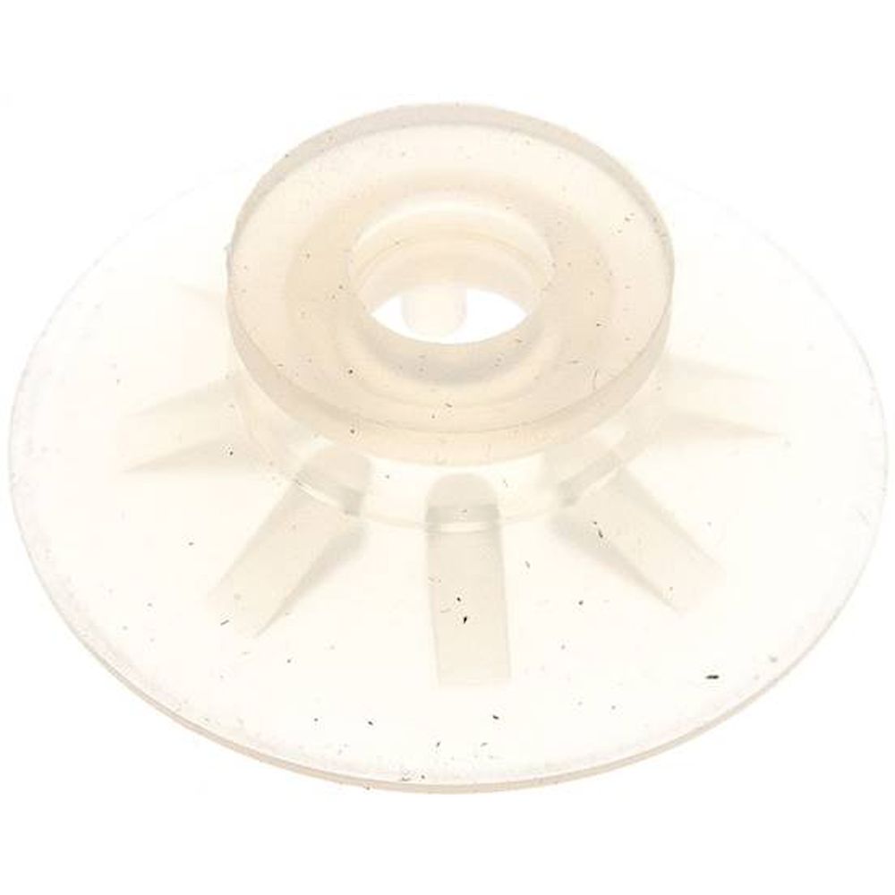 VSP 50 F SI. Flat suction cups, support rib, P,series- 53x2,5mm, Silicone (50A), transparent