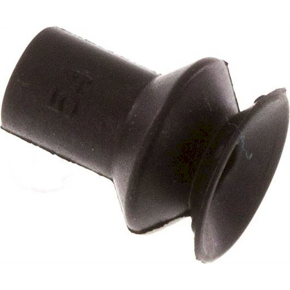 VSP 9 B1 CR. Bellows suction pad, 1,5-way, P-series, 9x3,5mm, CR (60A), black