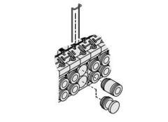 SMC VVQ1000-57A. DIN-Schienen-Anbausatz