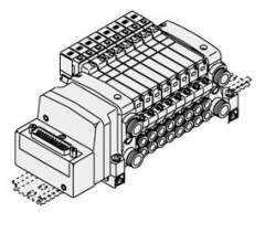 SMC VVQ1000-52A-C8. 2-Stationen-Kupplung