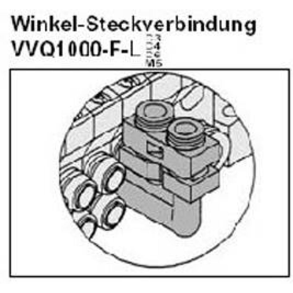 SMC VVQ1000-F-LC3. Winkel-Steckverbindung