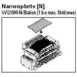 SMC VVQ1000-N-13. Namenplatte