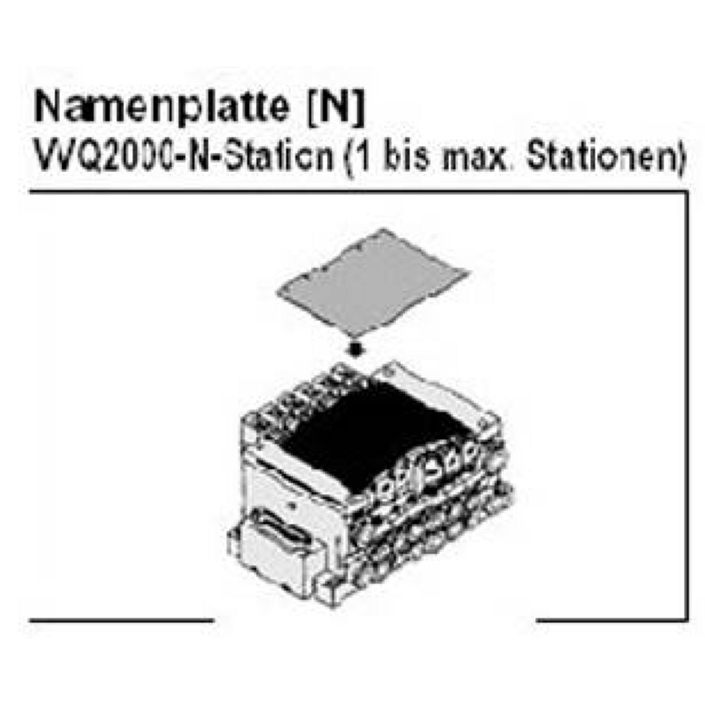 SMC VVQ2000-N-4. Namenplatte