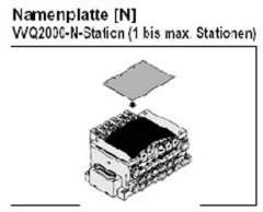 SMC VVQ2000-N-5. Namenplatte