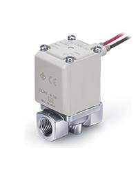 SMC VX212HGKXB. VX2**, Direktbetätigtes 2/2-Wege-Magnetventil für mittleres Vakuum/Wasser/Öl/Dampf.