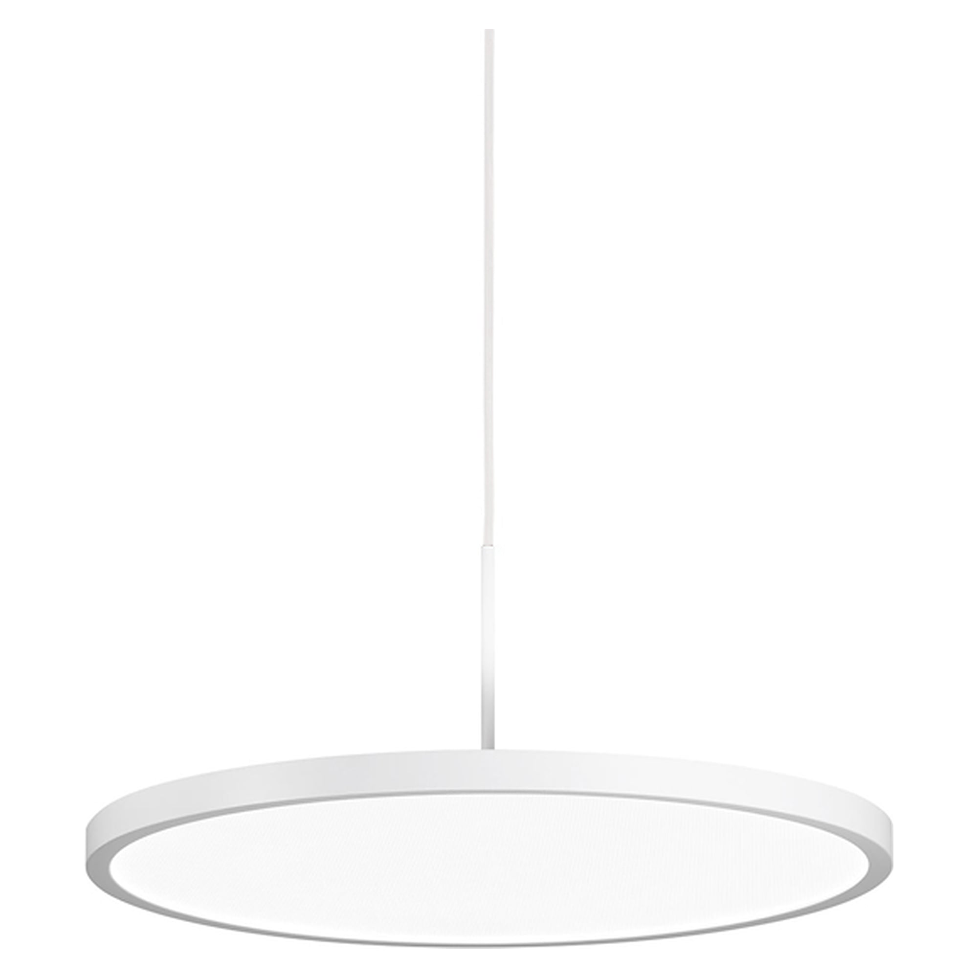 LED-Pendelleuchte VIVAA.pendant C 600, 10.200 lm, 3000 K, Textilkabel weiß - Waldmann 00810067