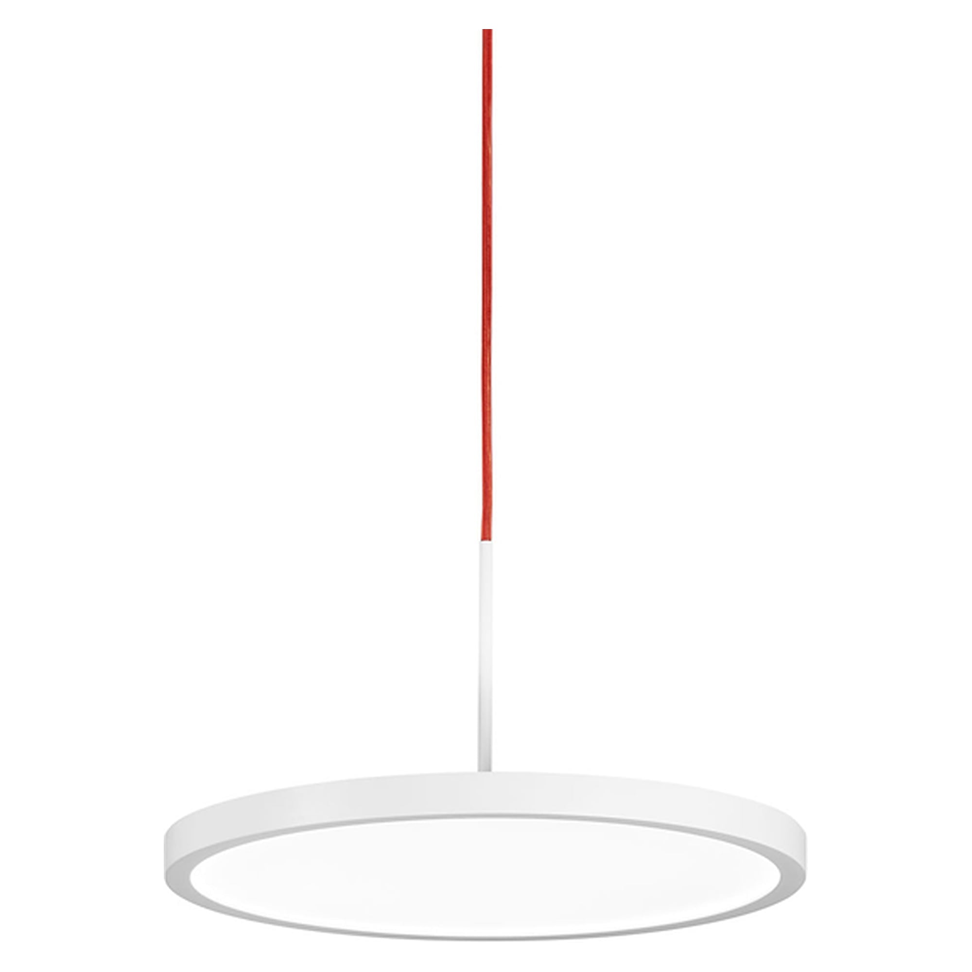 LED-Pendelleuchte VIVAA.pendant VTL C 450, 6700 lm, 2700-6500 K, Textilkabel rot - Waldmann 00810071