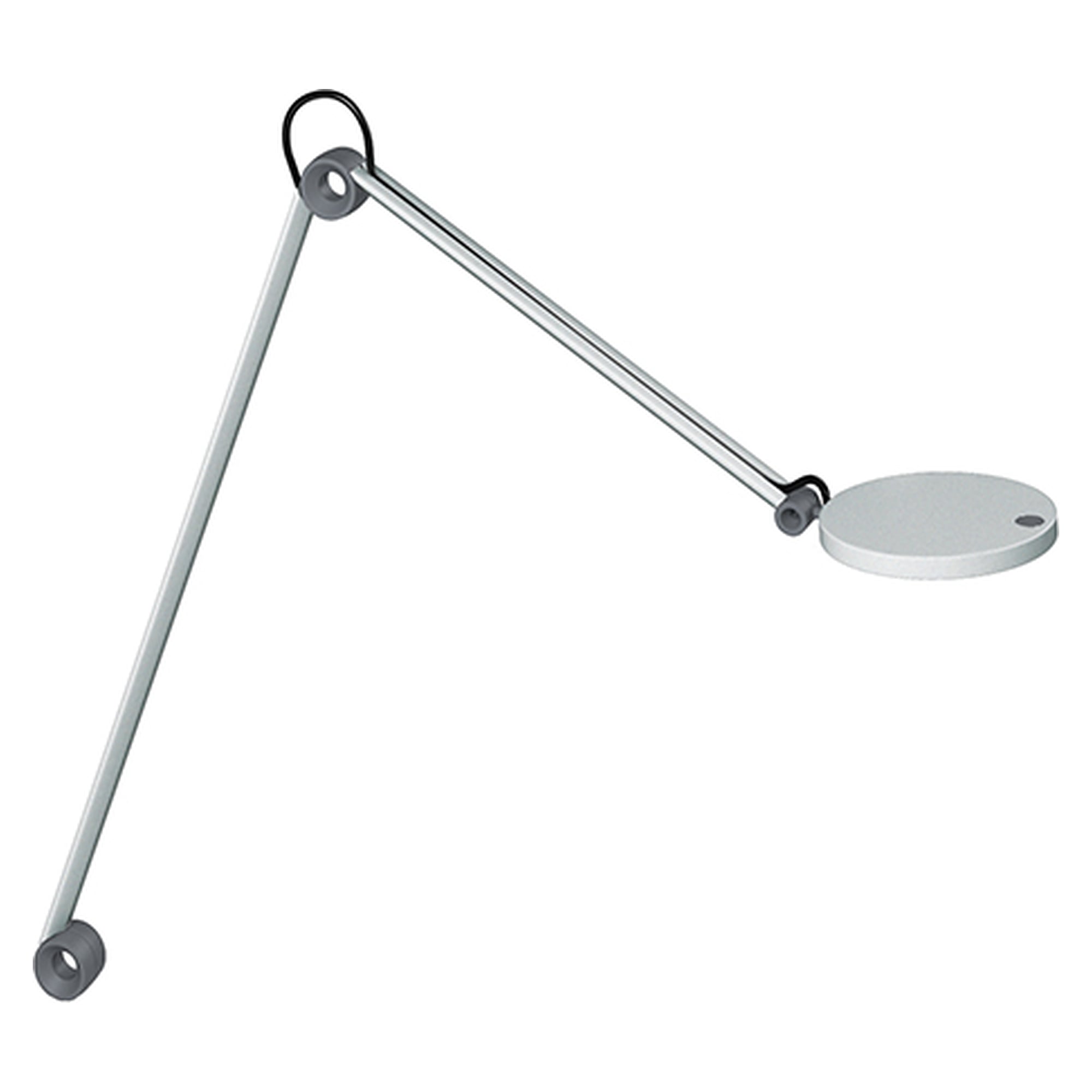 LED task luminaire PARA.MI Double Arm FTL 102 R, 600 lm, 4000 K, silver - Waldmann 113147000-00644070