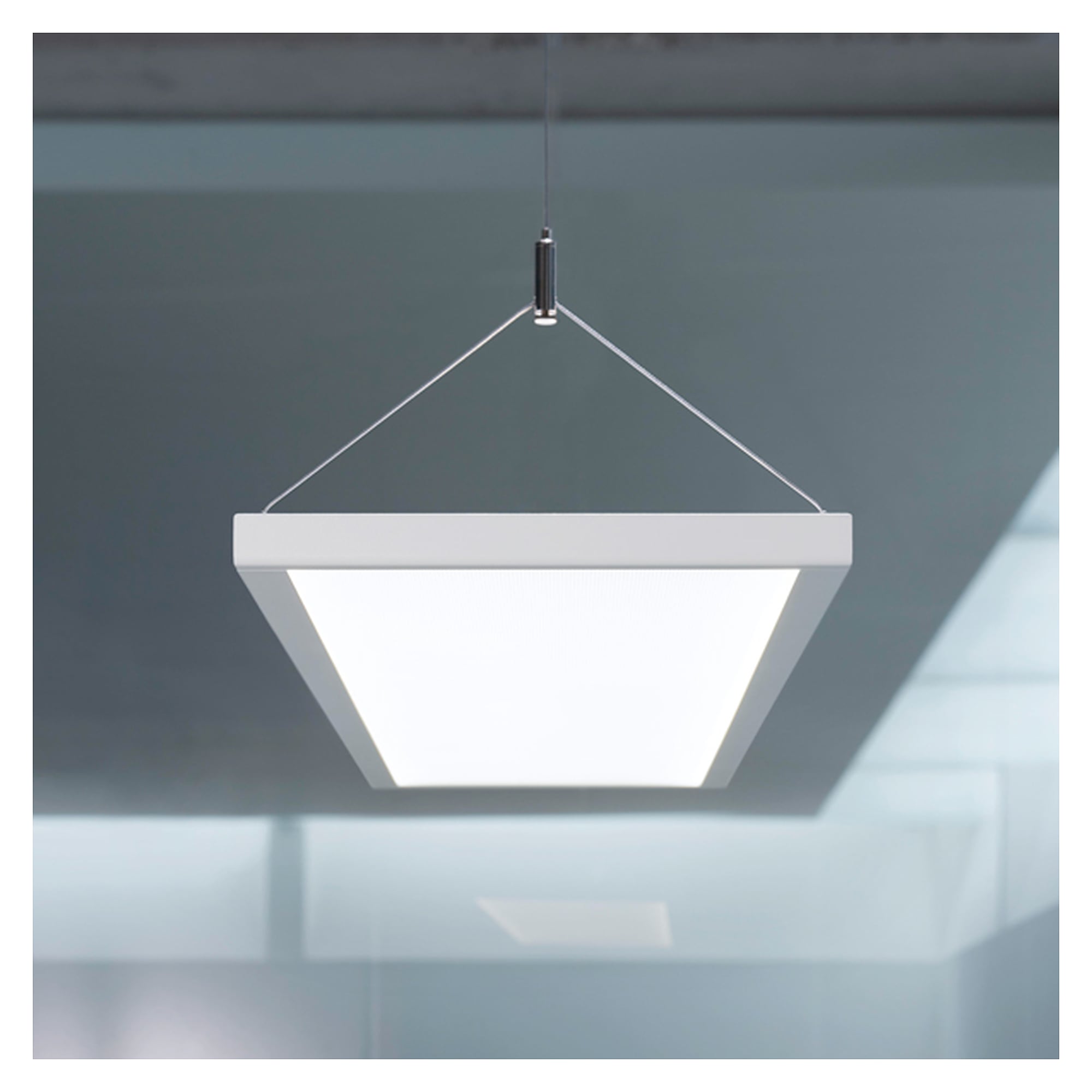 LED-Pendelleuchte IDOO.pendant IPP 7000/840/D, 7000 lm, direkt/indirekt, DALI, weiß
